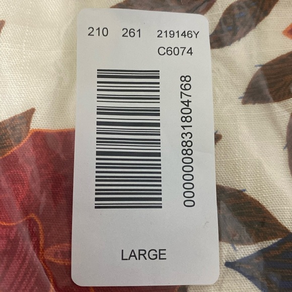 Floral NEW Sweetheart Neck Blouson Sleeves Cottagecore Boho Babydoll Dress Sz. L - Picture 4 of 5